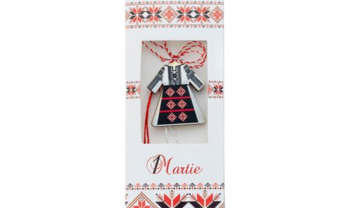 Martisoare handmade lemn traditional in cutie
